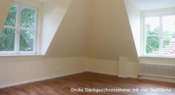 Schlafzimmer mit Blick ins G�ne - Stadth�user Hamburg Langenhorn G�tkensweg - Eigentumswohnungen von Pohl & Prym