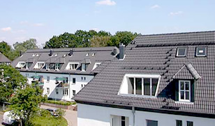 Blick �ber die D�cher - Stadth�user Hamburg Langenhorn - Eigentumswohnungen von Pohl & Prym